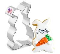 Formina per biscotti a forma di coniglio pasquale Ann Clark Cookie Cutters - 10,2 cm - Acciaio prodotto negli Stati Uniti