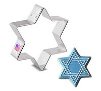 Formina per Biscotti Stampo a forma di stella di Davide 9,5 cm, Prodotto negli Stati Uniti da Ann Clark