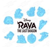 Formina tagliabiscotti Disney Raya l ultimo dragone set cutter pasta di zucchero