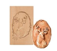 Formine 3D in legno per biscotti per Halloween, Ringraziamento, Natale e Pasqua, formine per biscotti e biscotti, formine per biscotti, stampi per biscotti fai-da-te (Ren)