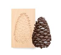 Formine 3D in legno per biscotti per Halloween, Ringraziamento, Natale e Pasqua, formine per biscotti e biscotti, tagliabiscotti, stampi per biscotti, stampi per biscotti fai-da-te (pigna)