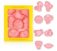 Formine Biscotti ，Set di 8 Stampini per Biscotti a Tema San Valentino - Stampini in Plastica di Grado Alimentare per Biscotti e Dolci，Torta, Pasticceria