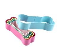 Formine Per Biscotti A Forma Di Osso - Set Di 5 Formine Per Biscotti Colorate, Prodotti Da Forno In Acciaio Inossidabile Per Torte, Per Snack Fatti In Casa | Per La Cottura Fai-da-te, I