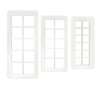 Formine per Biscotti Geometriche,3 PCS Taglierina Quadrata Coppapasta Quadrato Stampo per Biscotti Fondente e Pasta Frolla Tagliabiscotti per Decorare Torte Stampini Biscotti Multidimensioni