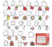 Formine per Biscotti in 430 Acciaio Inossidabile, FantasyDay 24 Pezzi Taglierine del Biscotto Coppapasta Stampini Biscotti - Cookie Cutter Set per Cucina, Pasticceria, Dessert, Decorazioni in Fondente