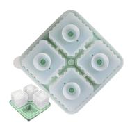 Formine Per Ghiaccio,4 Cavità Vassoio Ghiaccio per Freezer - Facile Rimozione Forme Grandi Cubetti Per Matrimoni Cocktail Party Bevute | Campeggio Degustazione Whisky Casa Bar Cucina