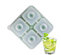 Formine Per Ghiaccio,Stampo Per Ghiaccio - Con 4 Cavità Rilascio Facile Cubo Grande - Campeggio Degustazione Whisky Casa Bar Cucina