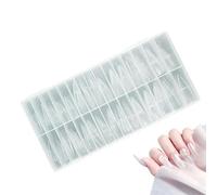 Formine per unghie - 150 Pezzi a Forma di Goccia a Copertura Totale,Trasparenti per Unghie Finte,per Viaggi, Feste, Estetiste, Donne, Uso Domestico