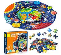 FORMIOZN Puzzle per Bambini, 128 Pezzi Puzzle Bambina Jigsaw, Puzzle Rotondo Per Bambini, Ragazza Ragazzo Regalo Puzzle, Educativo Giocattoli 3 4 5 6 7 8 9 Anni (Universo)