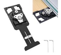 FormiPow Guida quadrata in metallo, calibro a mitra regolabile multi-angolo per sega a binario quadrato con fermata angolare da -60° a 60° in acciaio inossidabile compatibile con Makita Festool