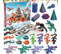 FORMIZON Calendario Avvento 2026 Bambini, Draghi e Dinosauri Stampati 3D | Calendario Avvento Bambini con 24 Sorprese 3D: Draghi, Dinosauri, Serpenti e Design a Spirale da Collezionare Ogni Giorno