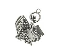 Formoso Bomboniera Ciondolo Simbolo CRESIMA in Metallo Zama Argentato 3,5 Cm Confezione 12 pz Art 12A024