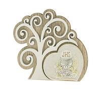 Formoso Bomboniera Decorazione Icona Albero della Vita Comunione in Legno 9 cm Art 04A117