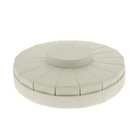 Formoso Bomboniera Decorazione Torta Porta Confetti Colore Bianca con 18 fette più 1 Box DM 30 cm Art SC640