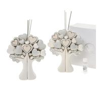 Formoso Bomboniera profumatore diffusore Albero Vita Coppia h 15 cm Set 2 pz Art 04A400
