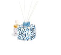 Formoso Bomboniera profumatore in ceramica smaltata Blu Mod. MEDITERRANEO con scatola h 7 cm art 28928