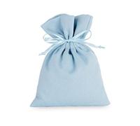 Formoso Bomboniera Sacchetto Porta Confetti in Tessuto Celeste 10 x h 14 cm Confezione 12 pz Art 29320