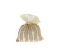 Formoso Bomboniera Sacchetto Porta Confetti in Tessuto Tortora 9,5 x h 11 cm Confezione 12 pz Art C2221
