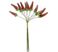 Formoso Peperoncino Finto Rosso per Decorazione bomboniera h 3 cm Set 72 pz Art B0721