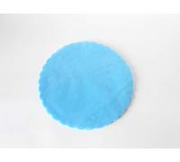 FORMOSO SET 100 PZ TULLE VELI FIORE TONDI D 24 BOMBONIERA BOMBONIERE COLORE CELESTE ART C0109T