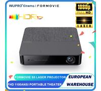 Formovie S5 Proiettore Laser Mini Portatile Per Home Theater 1100ANSI Lumen 1080P Full HD Smart TV Proiettore da campeggio all'aperto Cinema Black