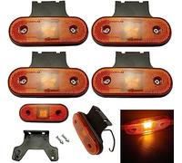 Formplas 4 x LED Luci di Posizione Laterali Indicatore Ingombro Arancia Giallo Ambra Camion Rimorchio Furgoni 12v 24v E9