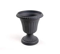 Formplastic - Vaso decorativo per piante con anfora, altezza 42 cm, colore: grigio antracite