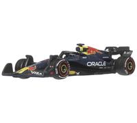 Hot Wheels Premium Oracle Red Bull Racing - Max Verstappen #1 Formula 1 - auto da corsa collezionabile in scala 1:64, telaio in metallo e pneumatici Real Riders, per fan e collezionist, JKD83