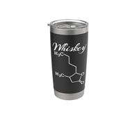 Formula chimica del whisky Chimica organica Molecola Scienza Bicchiere termico in acciaio inox doppia parete