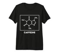 Formula Chimica della Molecola della Caffeina per l'amante del caffè Divertente Maglietta Premium