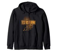 Formula chimica dell'ormone della struttura chimica del testosterone Felpa con Cappuccio