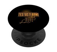 Formula chimica dell'ormone della struttura chimica del testosterone PopSockets PopGrip Adesivo