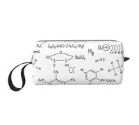 Formula chimica disegnata a mano, Borsa per il trucco Borsa per cosmetici Borsa da toilette da viaggio portatile Borsa per trucco Organizer