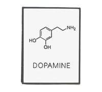 Formula chimica molecolare smalto pin caffeina dopamina scienza spilla, normale, Metallo non prezioso