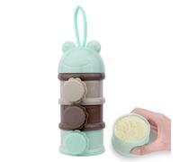 Formula Container, 3-Layer Dispenser Storage Box & Formula Holder, Portable Milk Powder Container with Non-Spill Design, Carry Handle, Supplies for Travel, Nursery, Home, Daycare, Outdoors