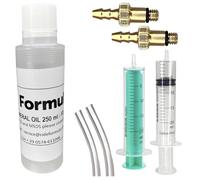 Formula Cura E4 Olio Minerale 250ml + Service Kit Freni a Disco Kit Sfiato