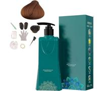 Formula delicata set di tinture per capelli duratura di lunga durata, tintura per capelli singolo tintura Miao, crema da colorare per capelli a base di piante, lunga durata e naturale (brown)