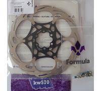 Formula 2-pieces 6b Brake Disc Argento 180 mm