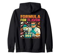 Formula for Flavor Funny Candy Scienziato Art Design Felpa con Cappuccio