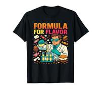 Formula for Flavor Funny Candy Scienziato Art Design Maglietta