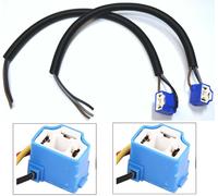 Formula-J87 Prolunga Cavo Pigtail Femmina Ceramica H6054 Plug 12V 55W 2 Pezzi