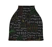 Formula Matematica Astratta Nera Auto per Bambini Passeggino Tettoia Copri Seggiolino Copertura Infermieristica per L'Allattamento Al Seno All-In-1 Morbido Traspirante Elastica Tettuccio