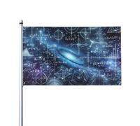 Formula Matematica Cielo Stellato Bandiere Di Benvenuto Durevole Bandiera Da Cortile Con 2 Occhielli Bandiere Da Giardino Decorazione Per Esterni All'Aperto Interni 90X152Cm