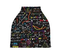 Formula Matematica Colorata Auto per Bambini Passeggino Tettoia Copri Seggiolino Copertura Infermieristica per L'Allattamento Al Seno All-In-1 Morbido Traspirante Elastica Tettuccio
