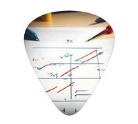 Formula matematica Stampa 12 pezzi Plettri per chitarra adatti agli amanti 3 diversi spessori 0,46 0,71 0,96 mm