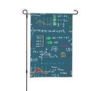Formula matematica stampata,Bandiera da giardino per esterni e interni, stendardo decorativo bifacciale 30x45 cm