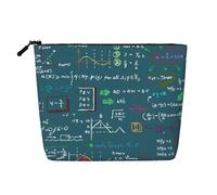 Formula matematica stampata, Borsa per cosmetici in lino sintetico Borsa per trucco Borsa da viaggio portatile