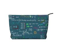 Formula matematica stampata, Borsa per cosmetici in velluto a coste Borsa per il trucco Borsa da viaggio portatile