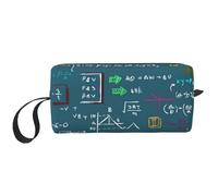 Formula matematica stampata, Borsa per il trucco Borsa per cosmetici Borsa da toilette da viaggio portatile Borsa per trucco Organizer