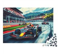 Formula Puzzle 1000 Pezzi Recycled Bull Racing Puzzles for Ragazzi e Ragazze Gioco Genitore-Figlio Props Sviluppo dell'Intelligenza di Ragazzi e Ragazze Educativo 38x26cm/1000pcs